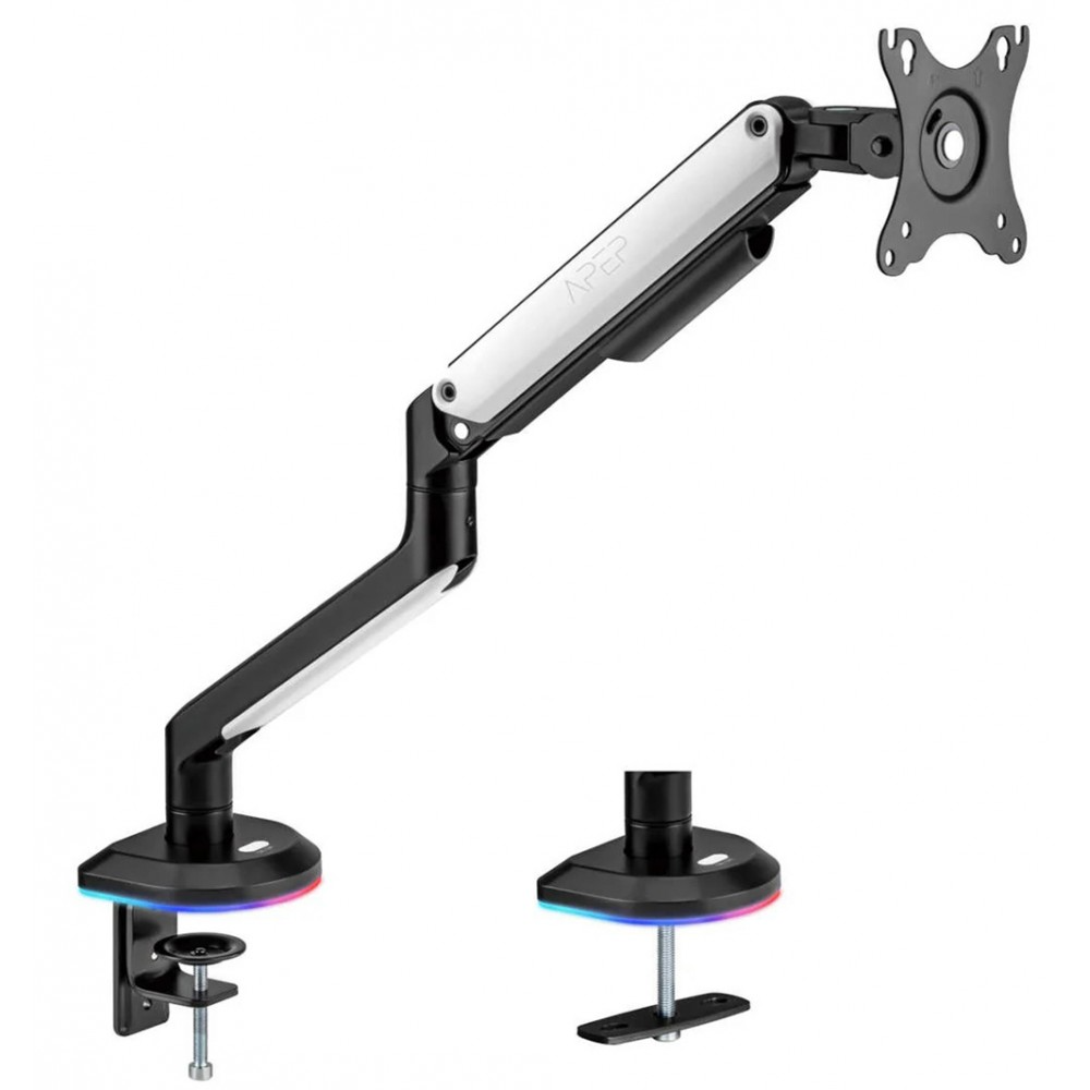 Sades Apep SA-MA02 RGB Single Monitor Mount Arm White Sades Apep SA-MA02 RGB Single Monitor Mount Arm White